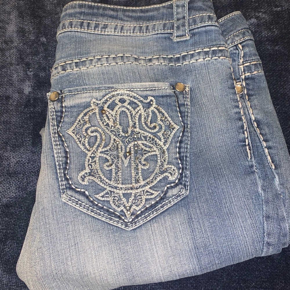 Nordstrom rack I think? Rhinestone bootcut jeans